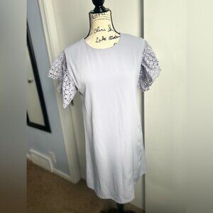 She‎ + Sky midi dress ruffled sleeves